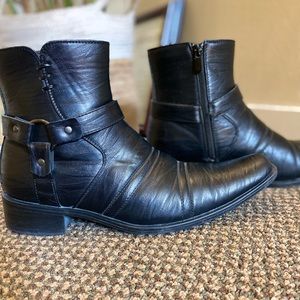 Black Ankle boots; Bonafini Collection; Mens